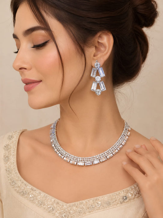earrings with necklace