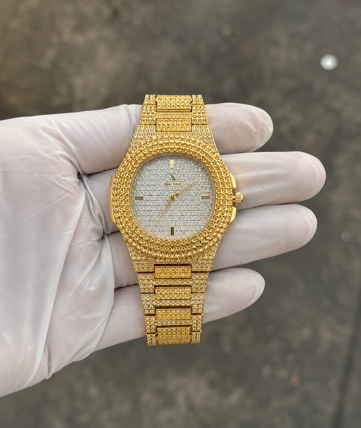 Iced mens watch
